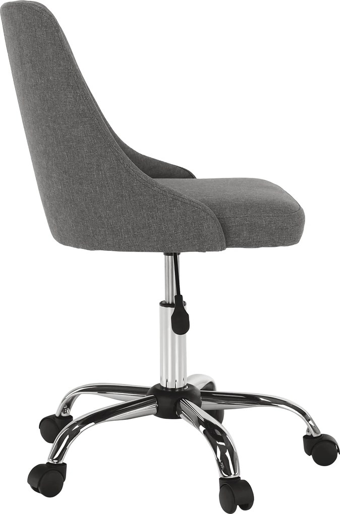 Irodai szék, szürke/króm, EDIZ