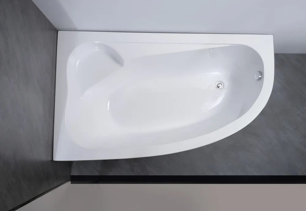 Nizza || aszimmetrikus kád, bal 170x100 cm