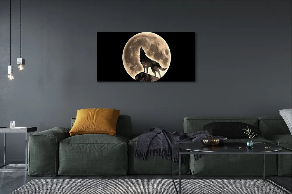 Canvas képek farkas hold 140x70 cm