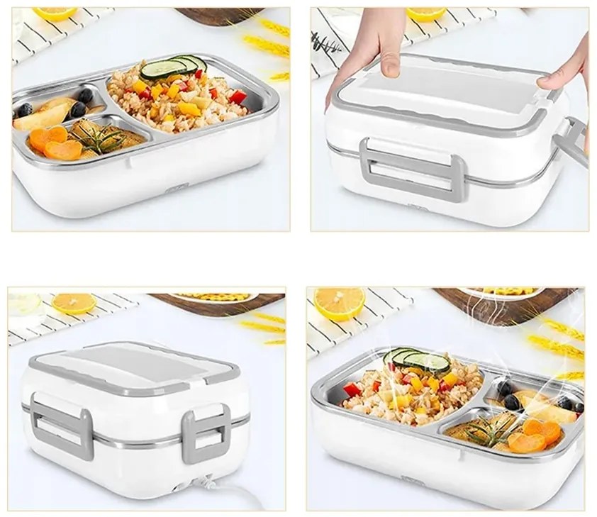 Ételmelegítő doboz - 12V/220V - fehér