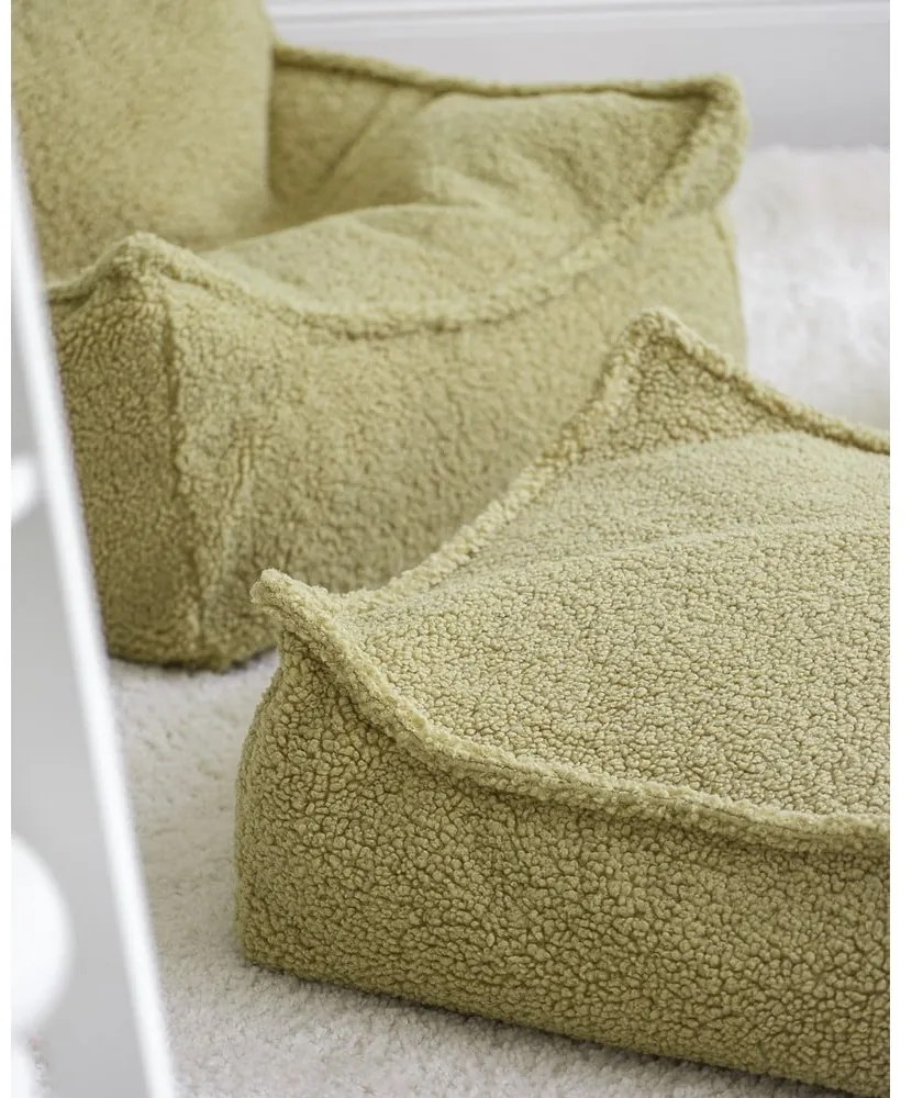 Zöld buklé gyerek babzsákfotel Chair – Wigiwama