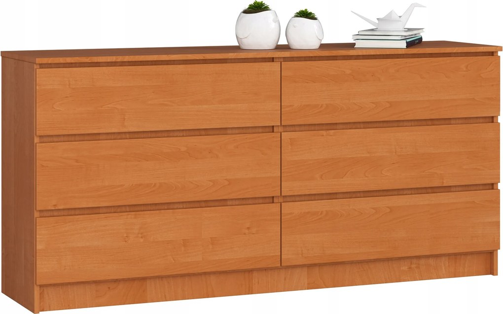 Komód K160 6DB Clp Éger Akd