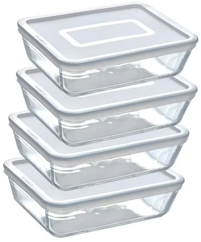 Pyrex 4 db-os üvegedény szett, 1,5 l