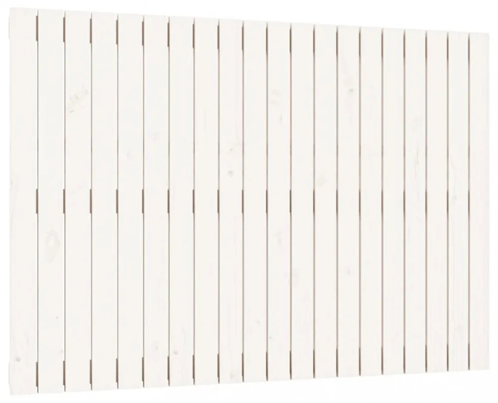 fehér tömör fenyőfa fali fejtámla 127,5 x 3 x 90 cm