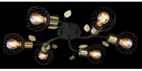 Globo 54113-6D - Felületre szerelhető csillár LALLY 6xE27/40W/230V