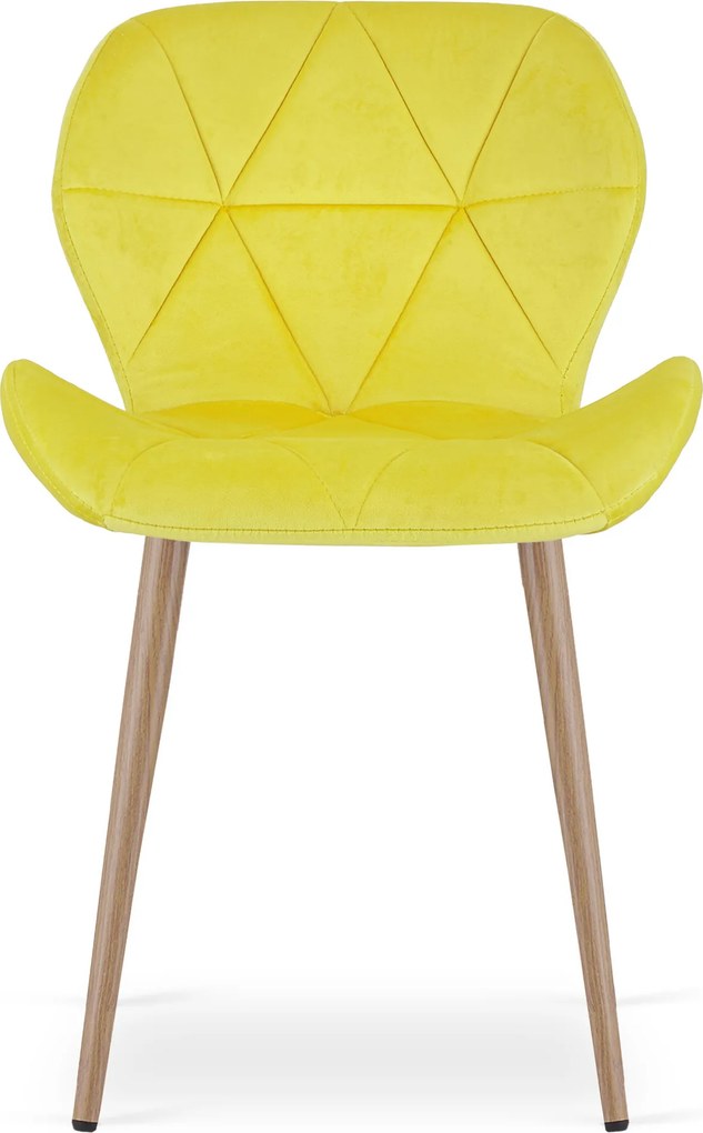 Étkezőszék MANGO VELVET, sárga