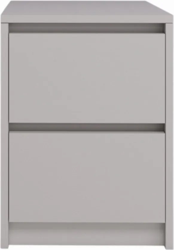 Loft éjjeliszekrény 42x52x43cm 2 fiókos éjjeli asztal modern kasmír