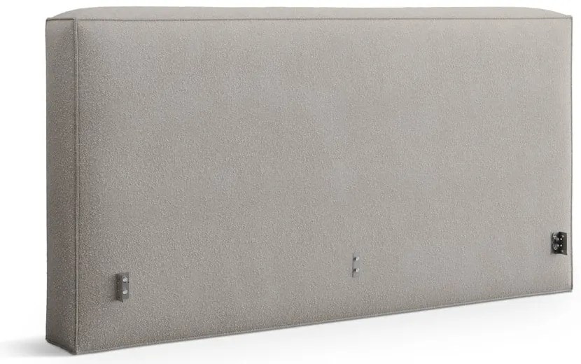 Világosszürke kárpitozott ágytámla 229x100 cm Olivia – Micadoni