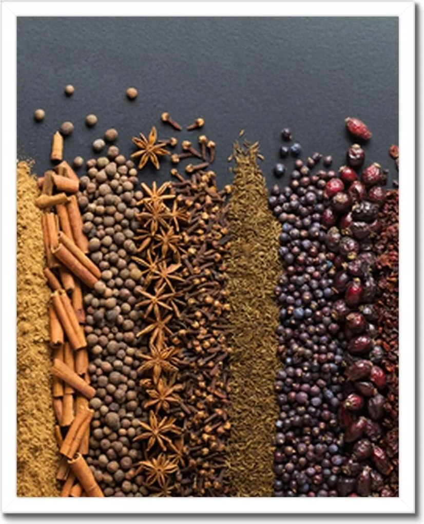 Poszterek keretben 40x50 Színes fűszer szett