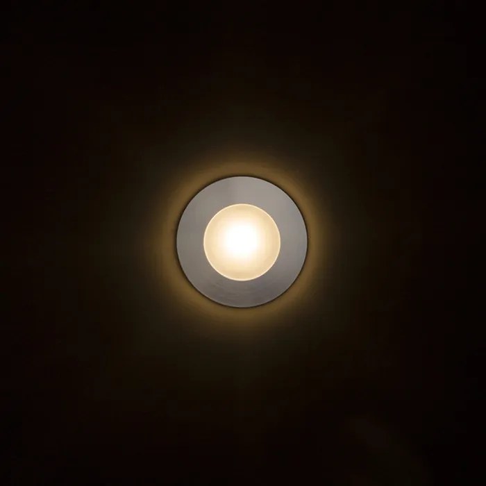 RENDL CLUB süllyesztett lámpa ezüstszürke 230V LED 3W IP54 3000K