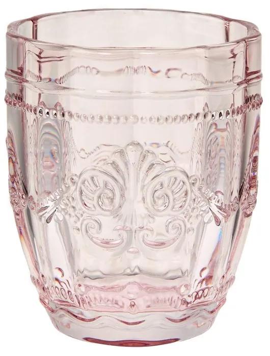 VICTORIAN vizes pohár rózsaszín 250 ml