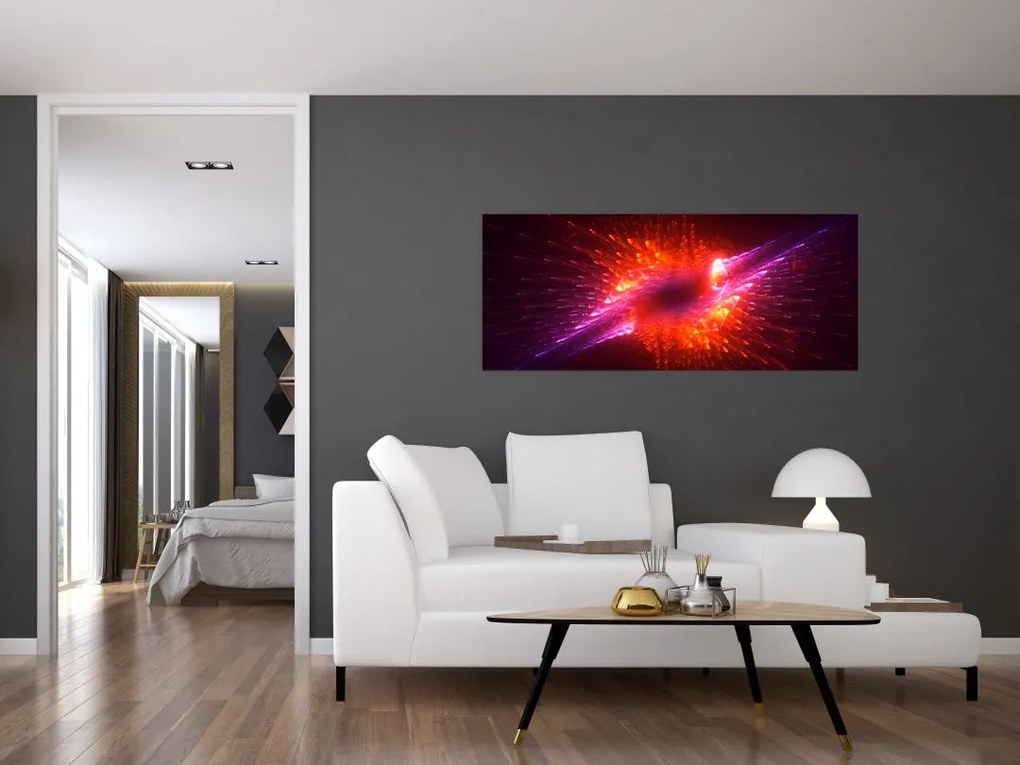 Modern tüskés absztrakció képe (120x50 cm)