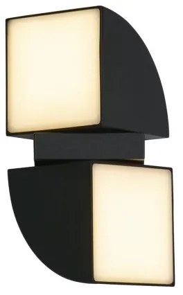 Searchlight 36150BK - LED kültéri fali lámpatest DAKOTA 2xLED/4W/230V IP44