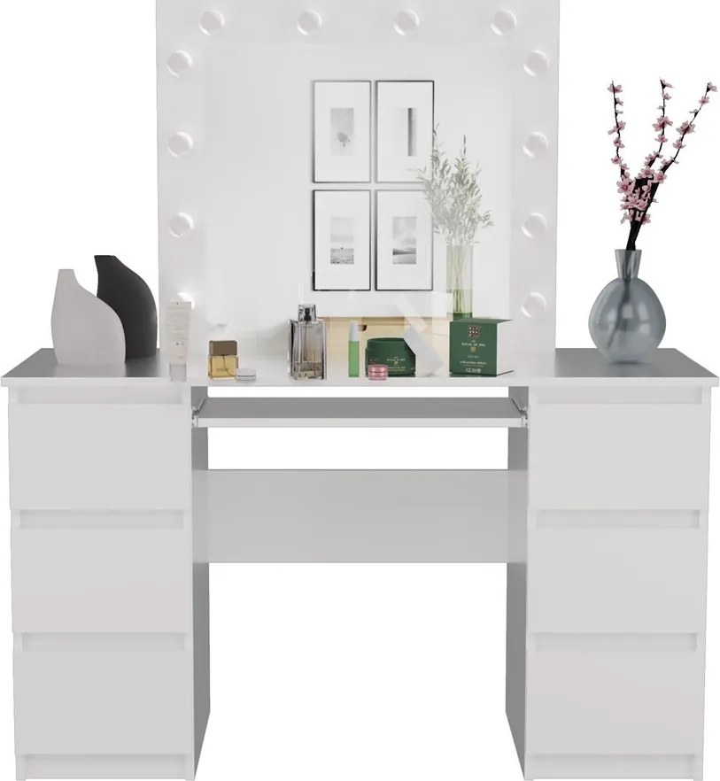 Marina fésülködő asztal, fehér