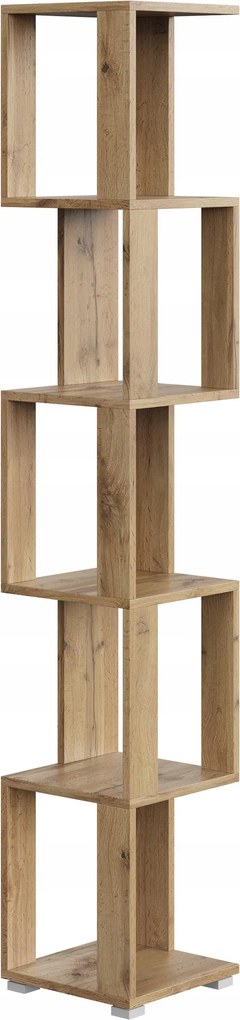 Könyvespolc Stern T-10 wotan tölgy 29 cm – kompakt könyvespolc, dekoráció