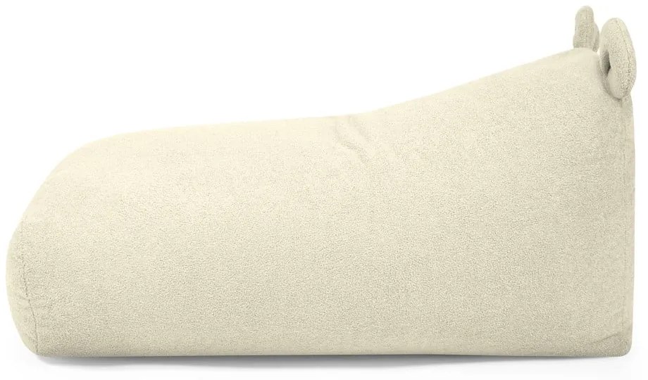Krémszínű buklé gyerek babzsákfotel Snug 130 Bear – SLOWDOWN