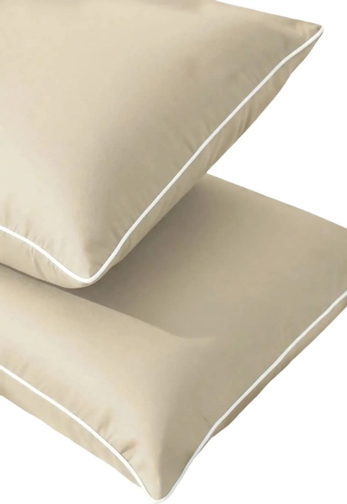 Bambusz párnahuzat 50x60 bézs, fehér bézs