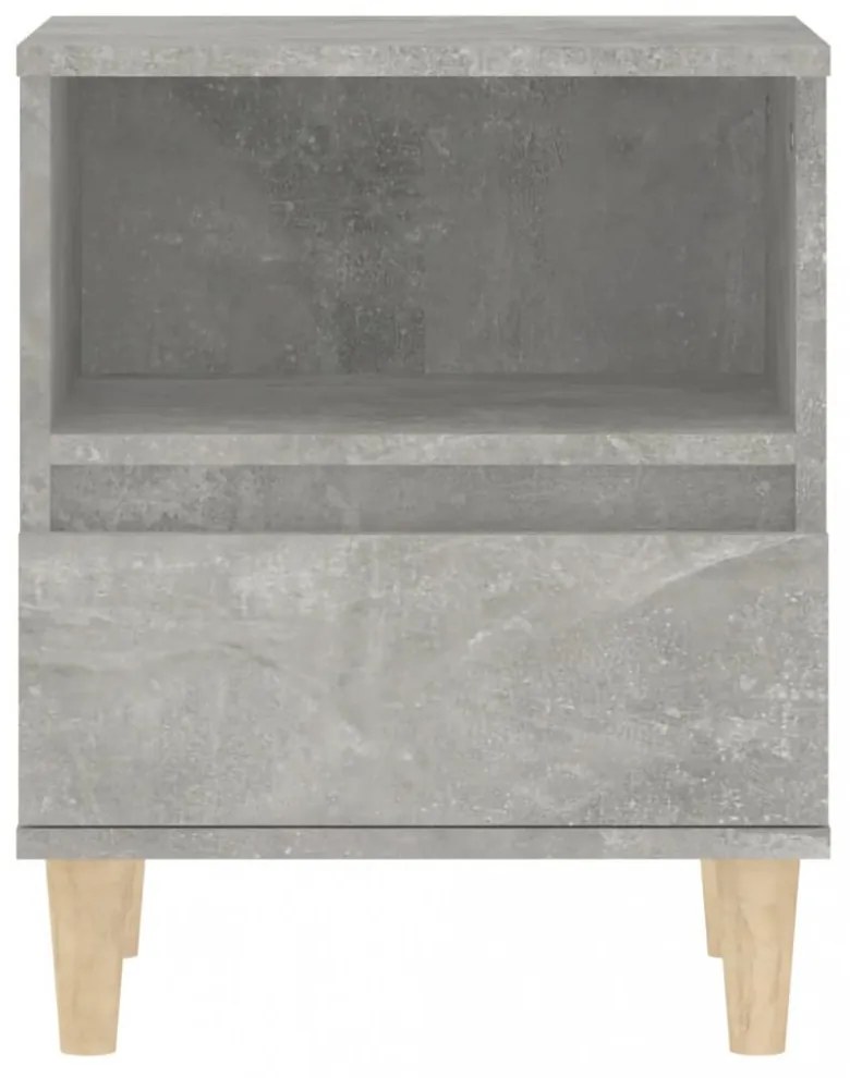 2 db betonszürke éjjeliszekrény 40x35x50 cm