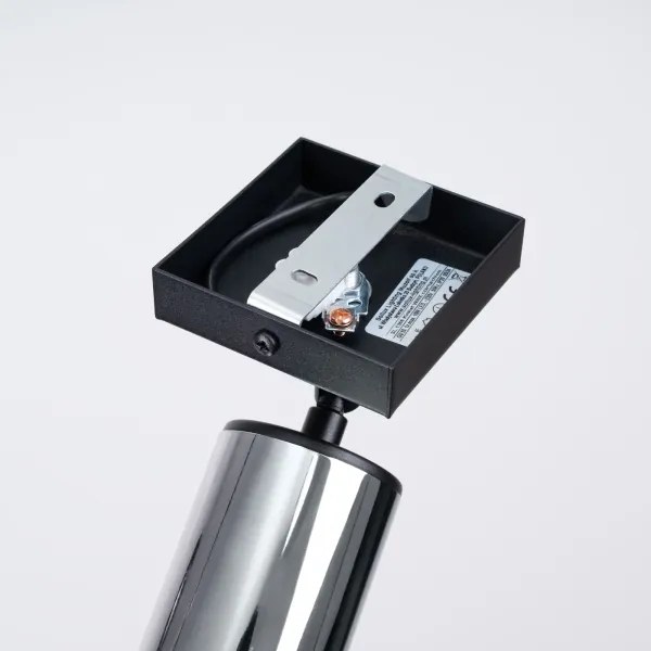 Sollux SL.1366 - Fali spotlámpa WINX 1xGU10/10W/230V fekete/króm