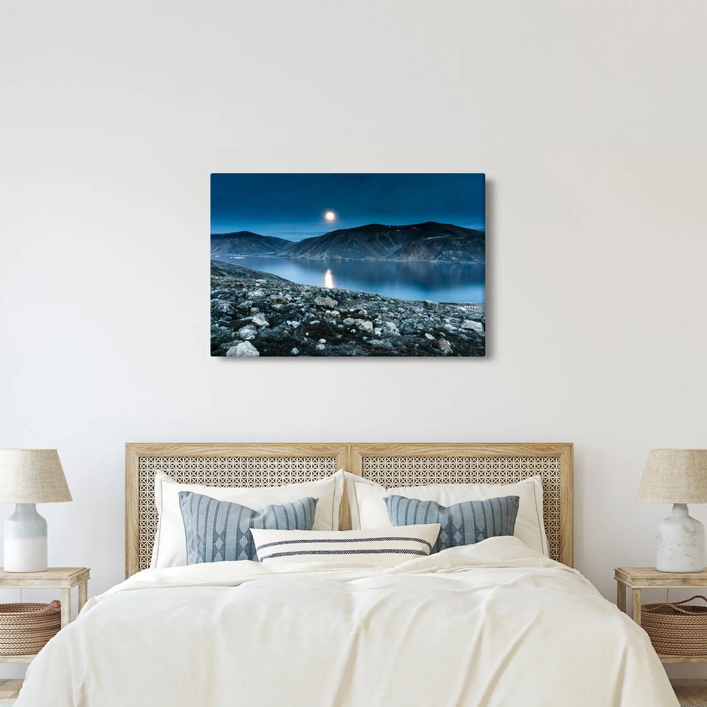 Egy éjszakai táj képe, Izland (90x60 cm)