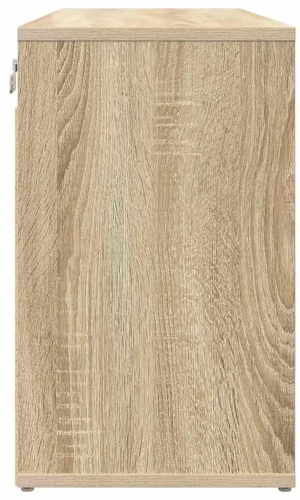 Cipősszekrény polcokkal sonoma tölgy 77.5 x 30 x 51 cm Faanyag
