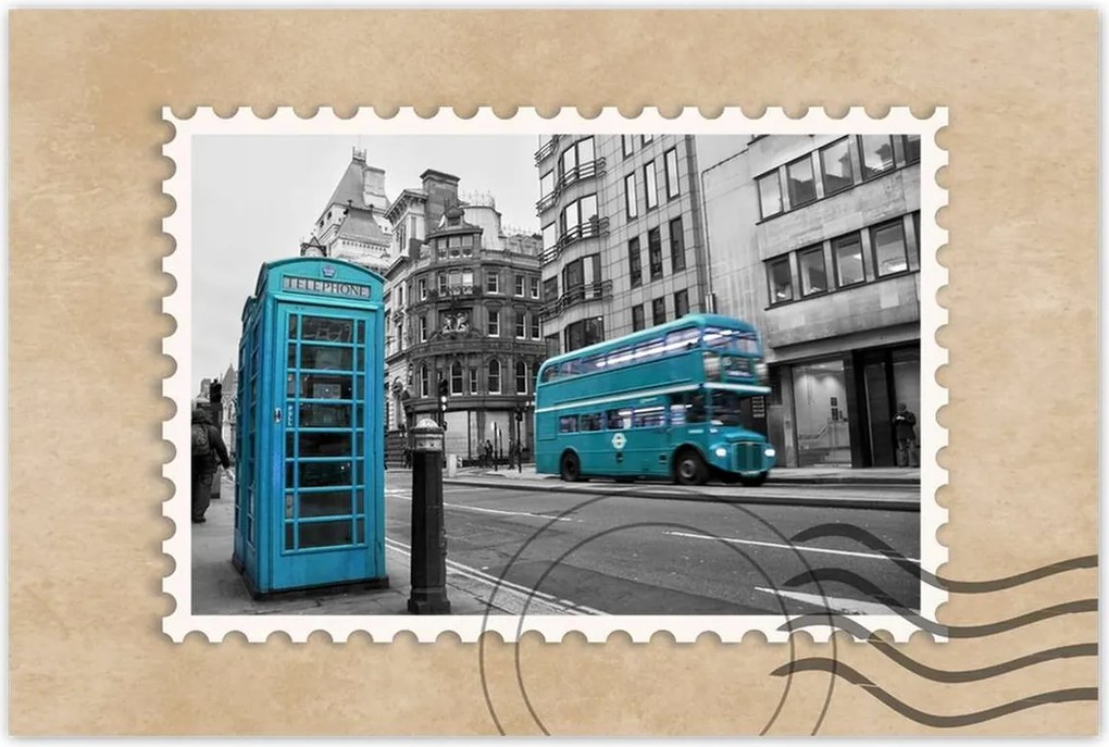 Poszterek 60x40 Petrol blue in London