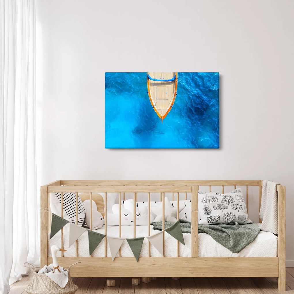Kép - Nyári hajó (90x60 cm)
