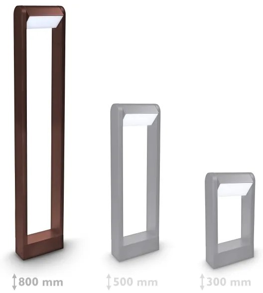 Brilagi - LED kültéri lámpa CROTONE LED/7W/230V barna IP54 80 cm