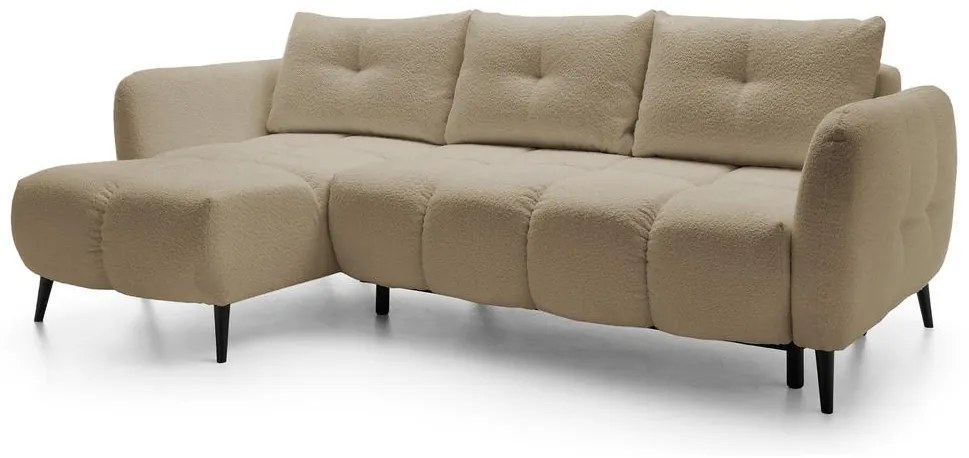 Sarokkanapé Odysea (B) (világos bézs + fekete). 1100436