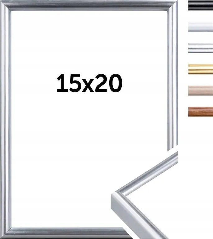 Doerr New York ezüst 15x20 cm képkeret (10x15 cm-es kerettel, támasztólábbal)