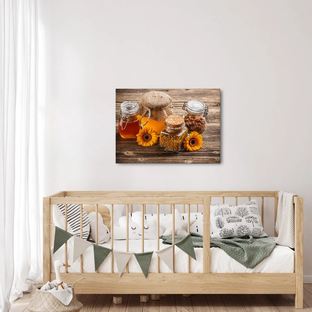 Kép - Csendélet mézes csészékkel (70x50 cm)