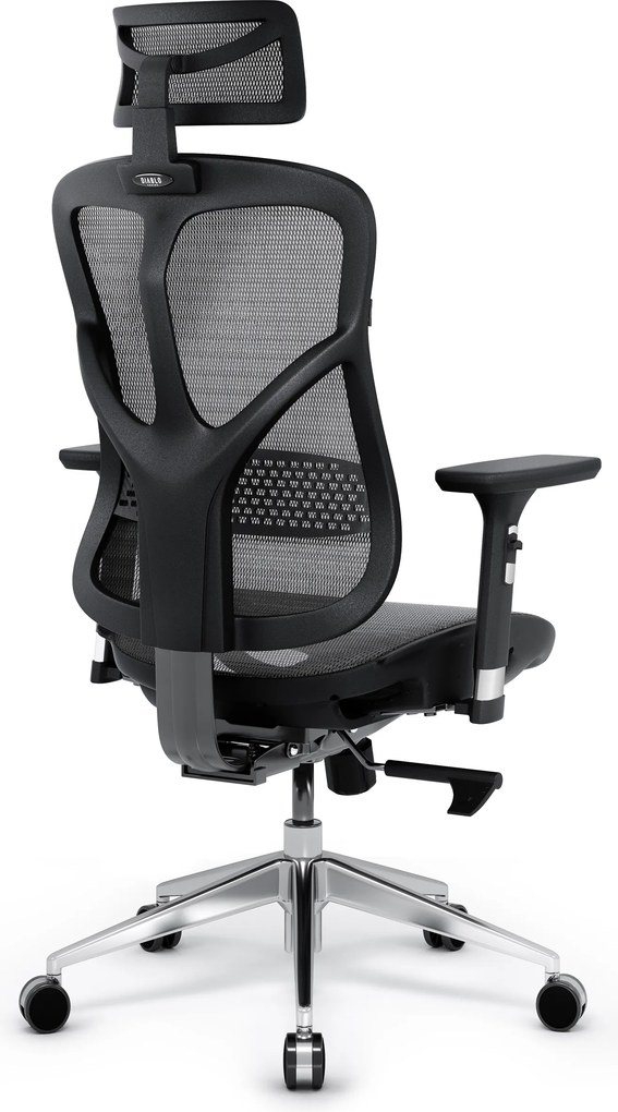Ergonomikus hálós irodai szék, fekete-szürke: Diablo V-Basic