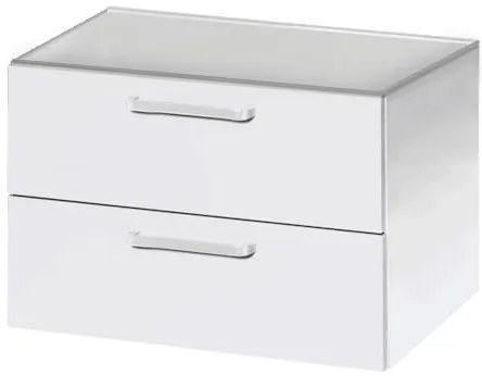 Fürdőszobaszekrény mosdó alá Naturel Vario Dekor 69x51x45 cm fehér lesk VARIODESK75ZBIBL