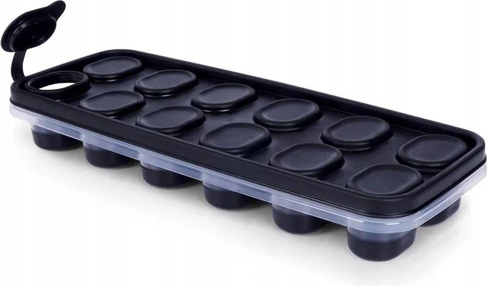 Jégkocka Forma Fedővel Szilikon Fagyasztó Forma