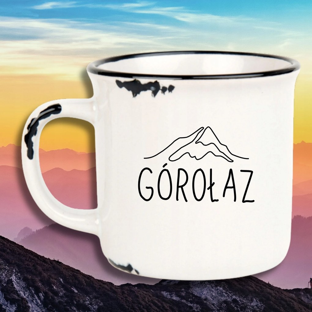 Bögre Fehér Retro Vicces Ajándék Hegymászó