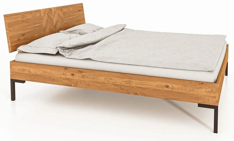 Tölgyfa franciaágy 140x200 cm Abies 2 - The Beds