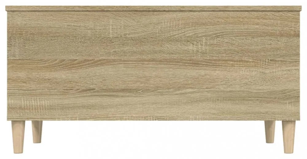 sonoma tölgy színű szerelt fa dohányzóasztal 90x44,5x45 cm