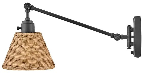 Hinkley HK-ARTI-1W-BK-NR-Fali spotlámpa ARTI 1xE27/60W/230V fekete/barna