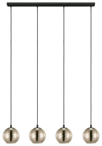 Eglo 39686 - Csillár zsinóron LEMORIETA 4xE27/40W/230V