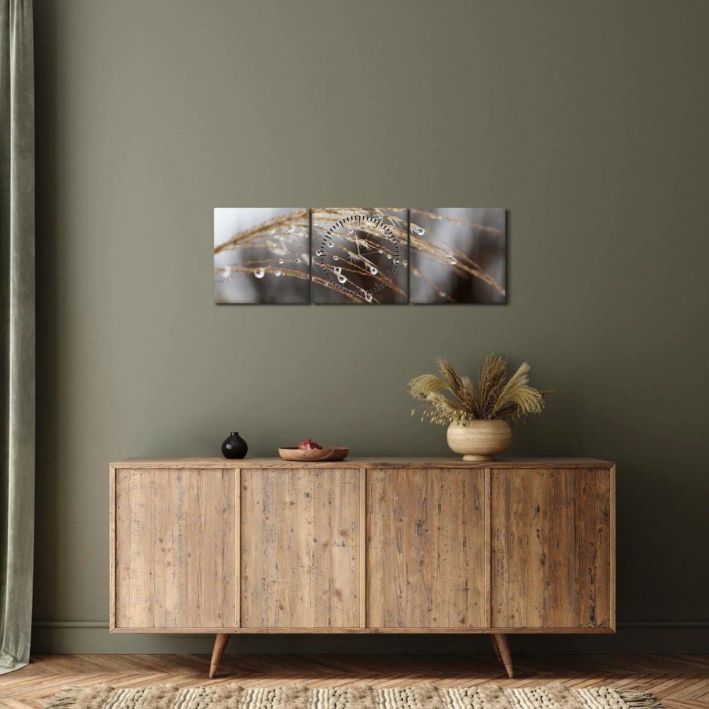 Cseppkép egy növényen (órával) (90x30 cm)