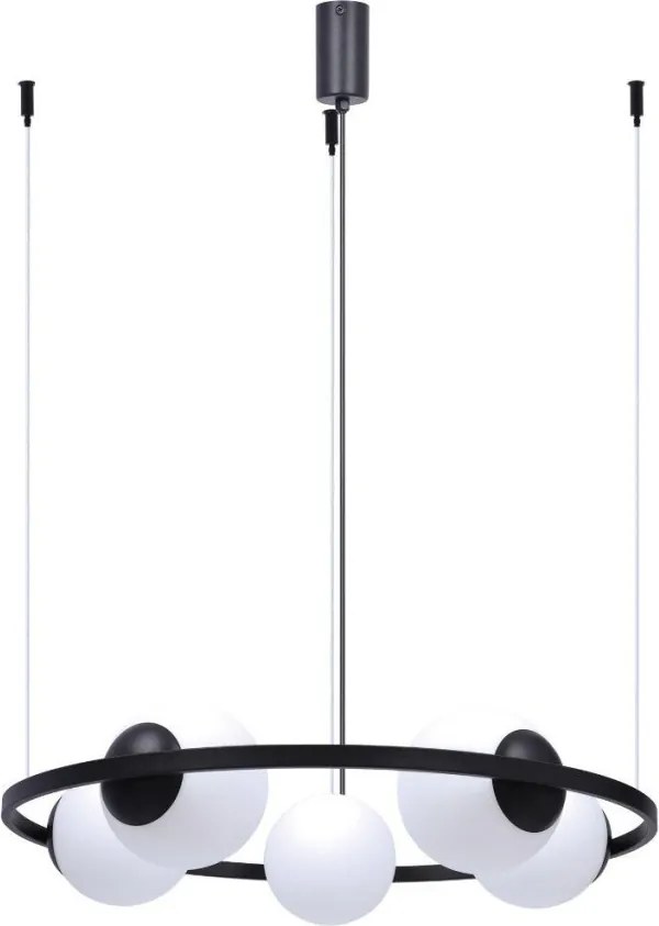 ZUMA LINE 5011 ORBIT Modern Függesztett Lámpa Fehér, Fekete E27 IP20