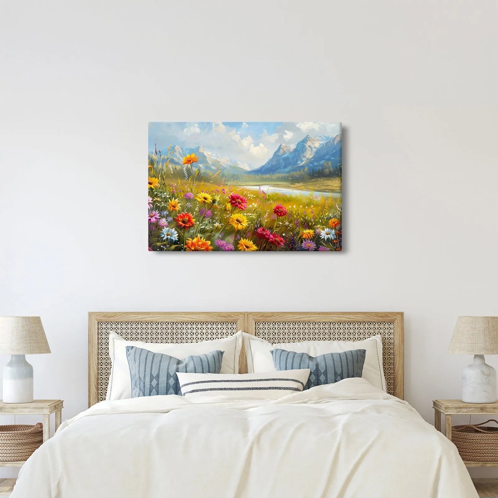 Kép - Festett táj (90x60 cm)