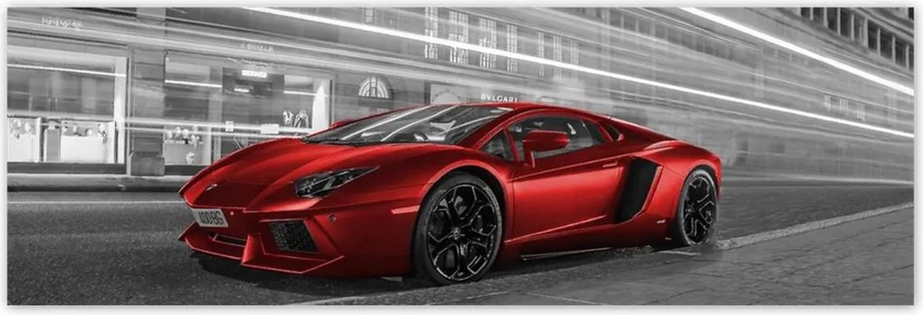 Poszterek 200x66 Piros autó