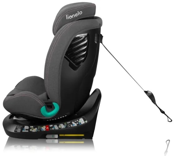 Lionelo - Forgatható gyerekülés bázissal BASTIAAN ONE i-Size 40-150 cm Pink Rose