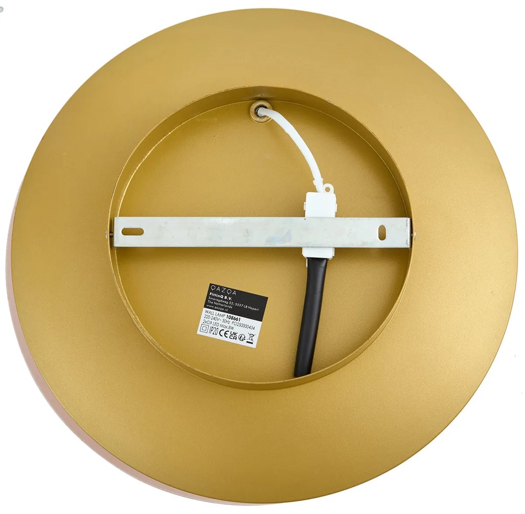 Modern réz fali lámpa 34,5 cm 2-lámpás - Sunrise