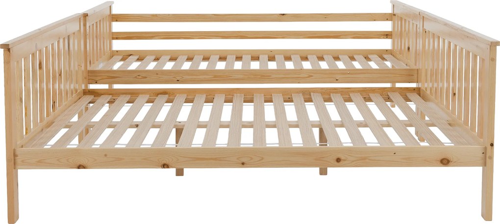 Kinyitható emeleteságy, természetes tűnyalábos fenyő, LUINI