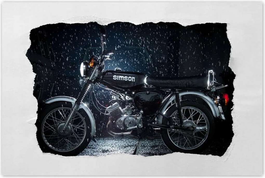 Poszterek 120x80 Fekete Simson 4 sebességes