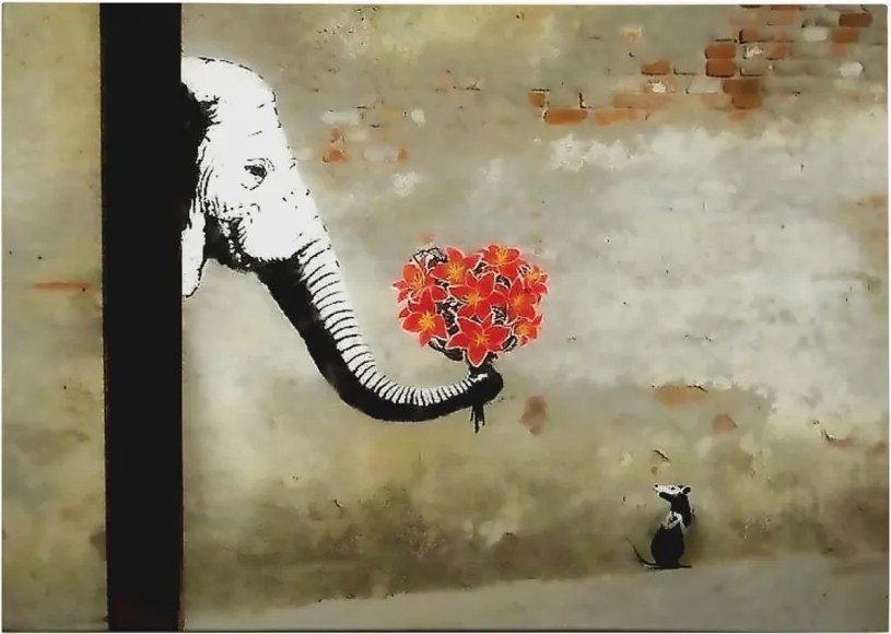 WY116 Banksy vászonkép, 50 x 70 cm