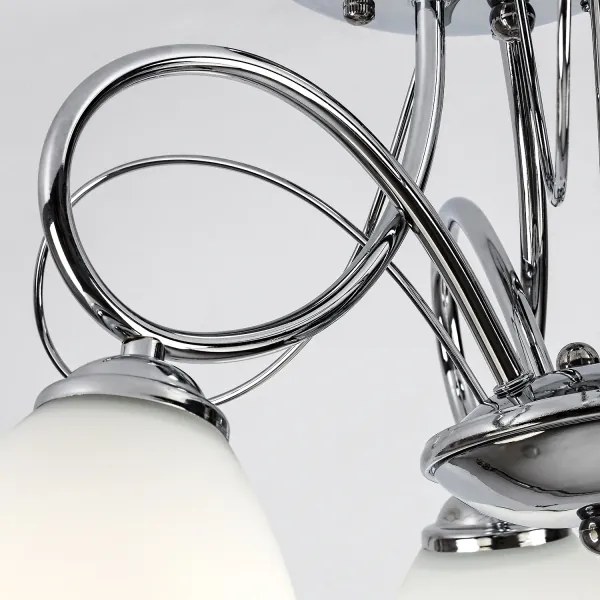 Brilagi - FRED felületre szerelt csillár 3xE27/60W/230V, átmérő 59 cm, fényes króm