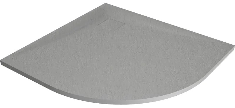 Mexen Bert félköríves SMC zuhanytálca 90 x 90 cm, szürke - 4KR619090